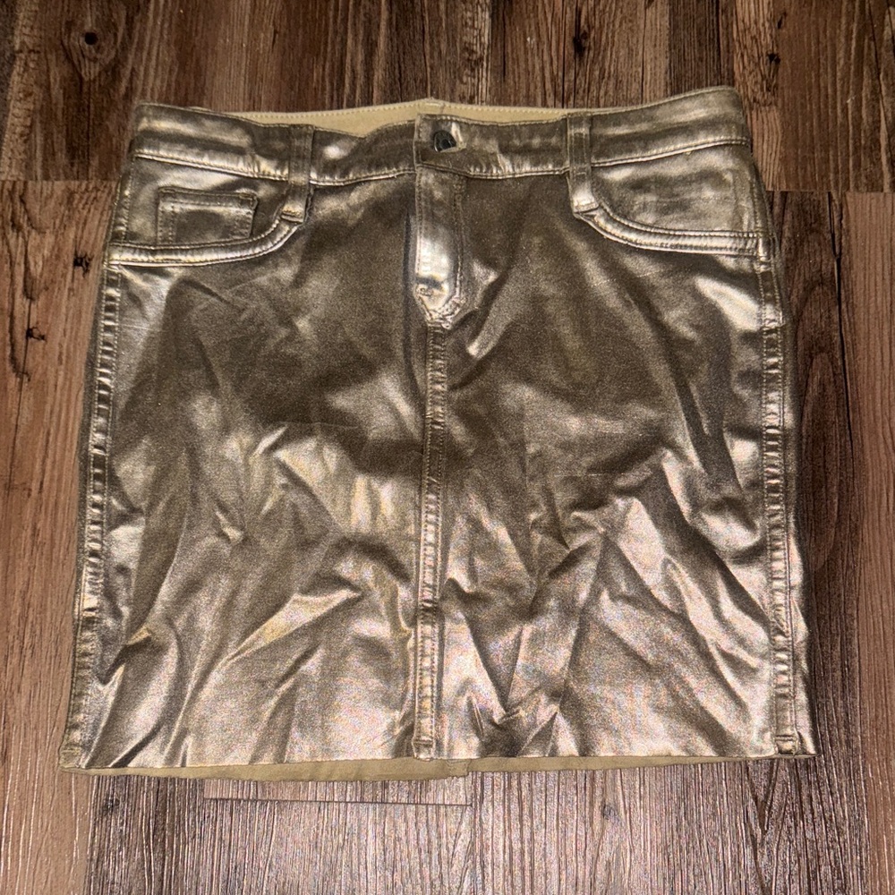 Metallic Gold Skirt